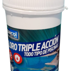 Cloro triple acción 1 kilo 5 tabletas de 200gr